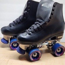 Chicago Skates Black Leather Quad Roller Skates US Men's Size 5