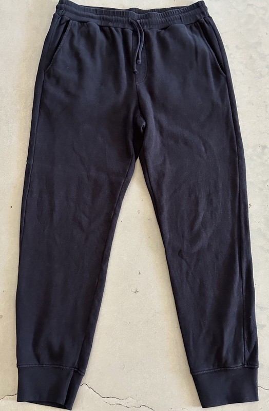 NwoT Black VELVET By Graham & Spencer Men’s Cotton Crosby JOGGER SWEATPANTS~M