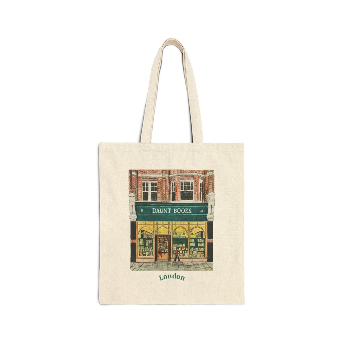 Daunt Books Bookstore London UK Canvas Tote Bag