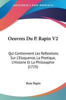 Rene Rapin | Oeuvres Du P. Rapin V2 | Taschenbuch | FranzöSisch (2009)