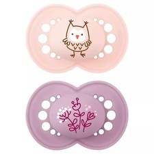 Matte Baby Pacifier, Nipple Shape Helps Promote Healthy Oral Development, 2 P...