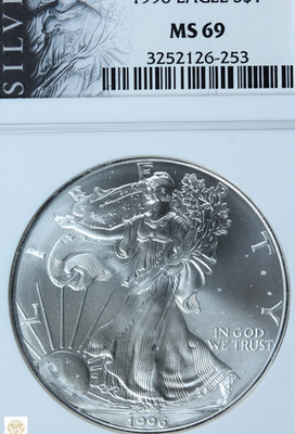 American Eagle 1oz プルーフシルバー 1996 1996 Proof Silver American Eagle Coin for Sale - Money Metals