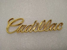 Cadillac Fleetwood Deville Brougham Script Emblem Badge Rear Quarter Panel/Trunk