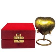 Heart Keepsake memorial Urn Mini Cremation Urn Pet Ashes with Box