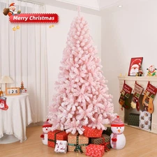 7Ft 8FT Artificial Christmas Tree 1200-1450 Tips Xmas Holiday Pink