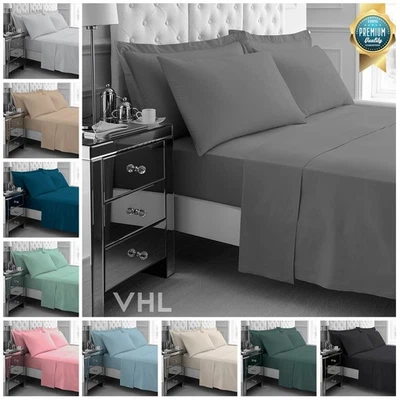 GAVENO CAVAILIA Soft Touch Sheet Set with 1x Fitted Sheet, 1x Flat Sheet & 2x Pillowcases UK