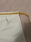 Levis Jean Shorts Womens 32 Mid Length White Denim Cuffed — photo 6