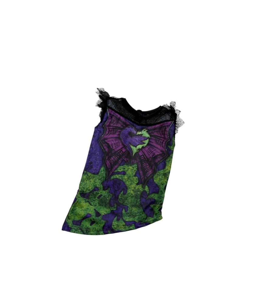 Disney Store Mal Descendientes 2 Imitación Cuero 3 Piezas Disfraz Halloween Talla S 4-6X Foto 4 de 4