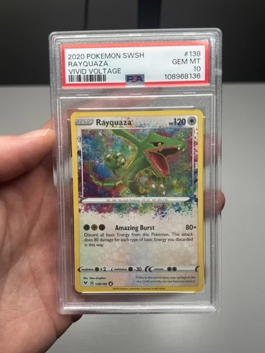 2020 Pokemon SWSH Vivid Voltage #138 Rayquaza PSA 10 GEM MINT