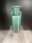 ROOKWOOD 2 HANDLED ART POTTERY VASE # 2708 DATE 1923 BEAUTIFUL GREEN GLAZE