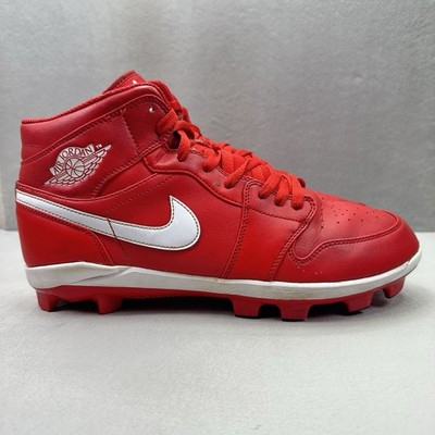 Nike Air Jordan 1 Retro MCS Mens Size 11.5 Baseball Cleats University Red Retro