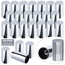 24 Pcs 33Mm Lug Nut Covers Kit Premium ABS Chrome Screw-On Nut Cover Caps Standa