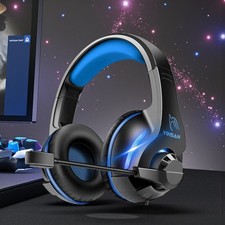 Wired Over-Ear Headphones Black Headset TM-7 Gaming PS XBOX PC Gaming