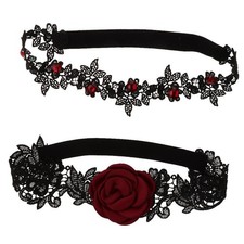 2x Wedding Bridal Garter Set Black