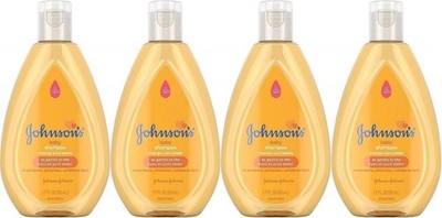  Johnson's Baby Shampoo, Travel Size, 1.7 Ounce..NEW (Pack of 4)