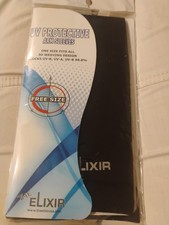 Elixir UV Protective Golf Arm Sleeves Black Compression Sun Protection/ 1 Size