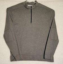 Greg Norman Mens Sweater Size XL Gray 1/4 Zip Long Sleeve Golf Outdoor 0472