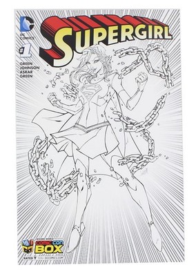 Supergirl #1 Comic (Comic Con Box B&W Variant Cover)
