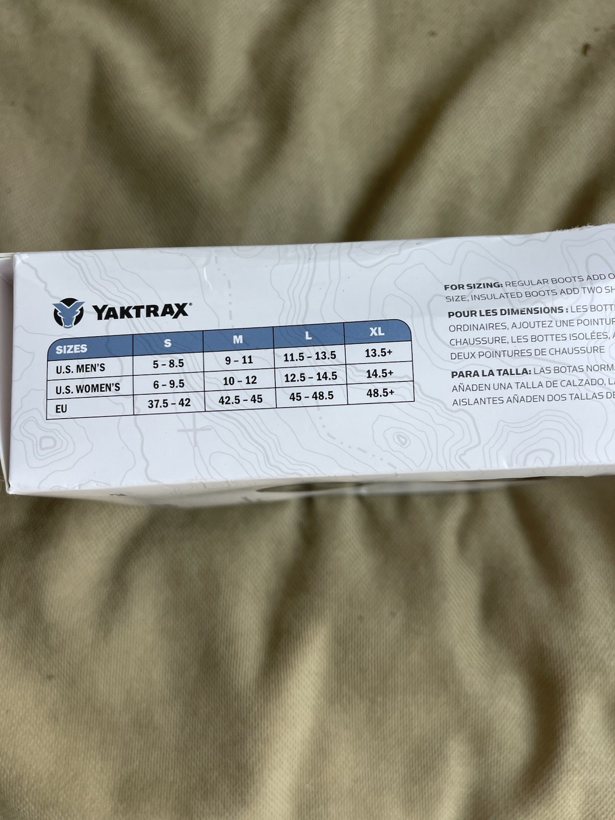 Yaktrax Pro Traction Device Unisex XL Black Winter Snow Ice Cleats One Pair New