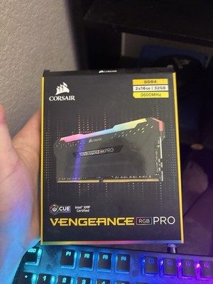Corsair Vengeance RGB Pro 32GB (2x16GB) DDR4-3600 DIMM RAM Intel XMP