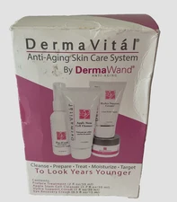 DermaVital 4 Step Skin Care Anti-Aging Factory Sealed DermaWand New Open Box