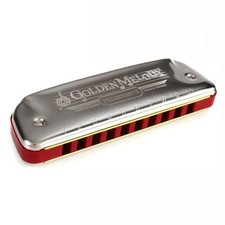 Hohner Golden Melody Harmonica - Key of F with Equal-tempered Tuning for Melody