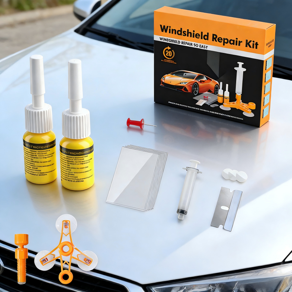 Windschutzscheiben Reparatur Glas Set Kit Steinschlag Reparatur Frontscheibe DHL-image