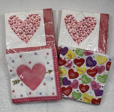 Valentine Luncheon Napkin Assortment  4 Packs  18/20/24 Count  Some from 2002