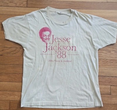 1988 Jesse Jackson T Shirt  WHITE COTTON