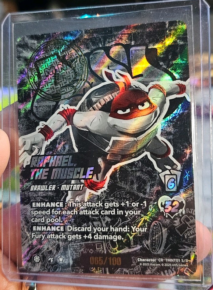 Raphael The Muscle TMNT TCG Card
