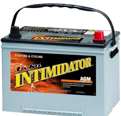 Deka 9A34R AGM Extended Life Intimidator Battery BCI Group 34R; CCA 750; RC 120