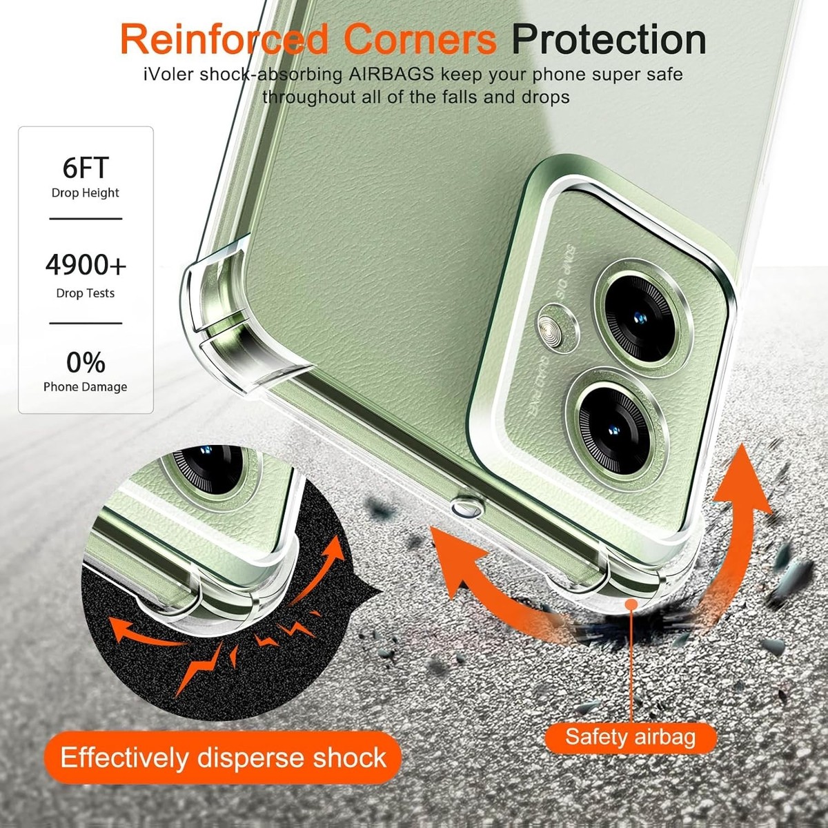 Coque Silicone Transparente Anti-choc Pour Motorola Moto G Pro - étui TPU Souple