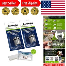 2 Lithium Ion Invisible Fence Batteries with eOutletDeals Pet Towel - Reliable 