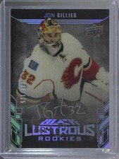 2017-18 SPx UD Black Lustrous Rookies Auto 141/175 Jon Gillies #LR-JG Auto 0zu