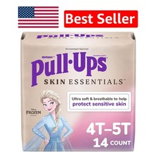 Girls' Skin Essentials Potty Training Pants 4T-5T - 14 Ultra-Soft, Leak-Proof...