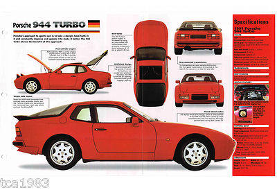 PORSCHE 944 TURBO IMP Brochure: 1992,1991,1990,.. | eBay