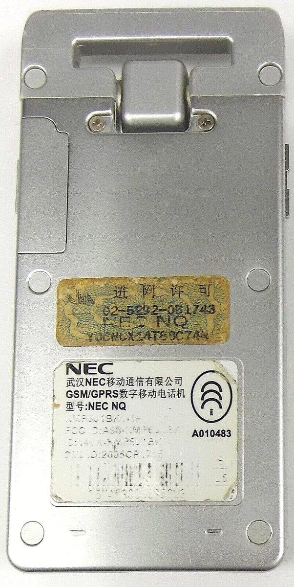 NEC NQ - Gray and Silver ( China Mobile ) Rare Flip Phone