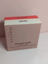 WANDER BEAUTY Double Date Lip & Cheek Duo Blush# BE MINE/SWIPE 0.07oz Full size 