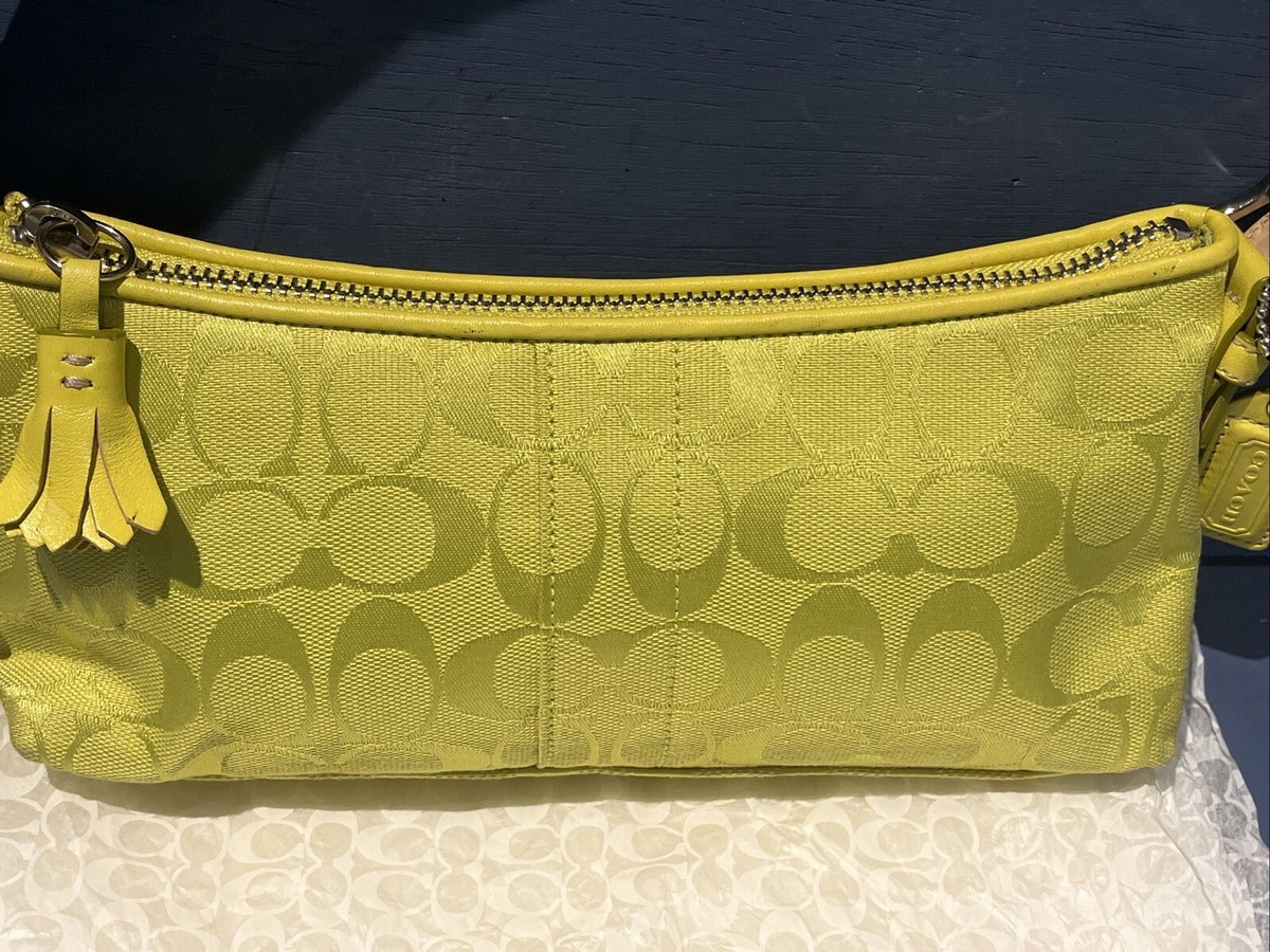 Coach Lime Green Hobo Shoulder Bag Purse Vintage NWT Y2k Coach Lime Green Hobo Shoulder Bag Purse Vintage NWT Y2k