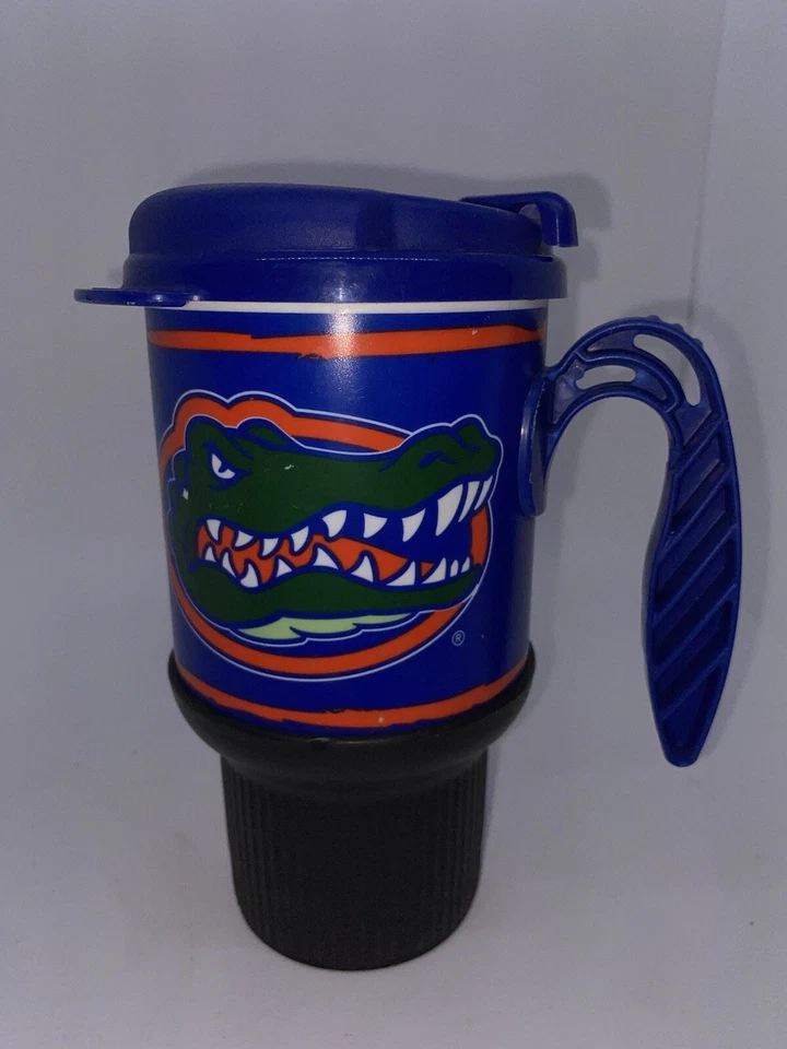 Taza de viaje Florida Gators Whirley de 14 oz con mango con licencia NCAA PL1 Foto 3 de 4