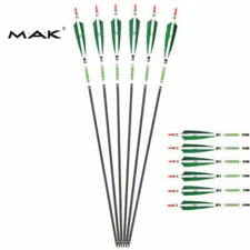 6/12pcs Archery Hunting Arrows True Turkey Feather Sp500 Carbon Shaft Target Bow