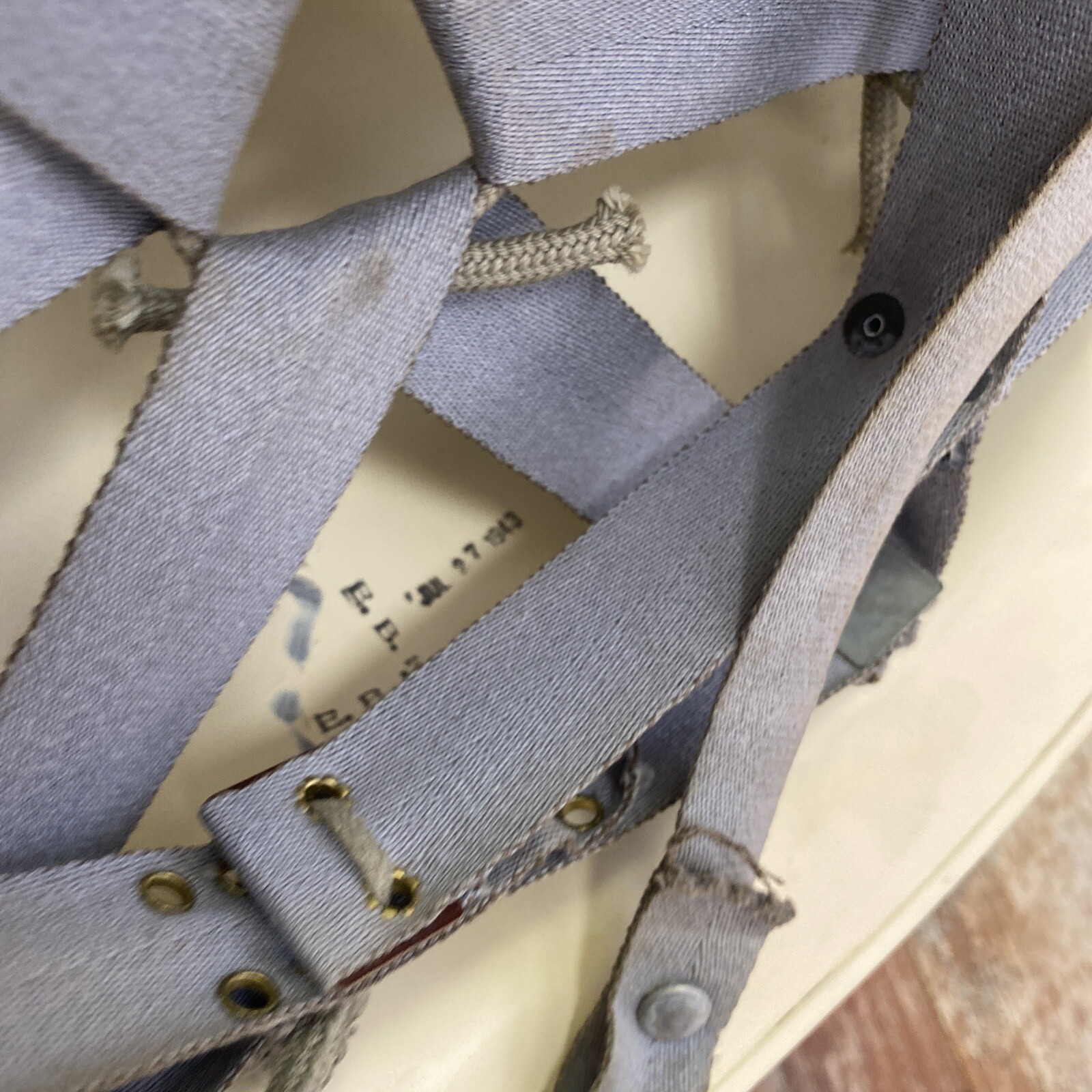 Civil Defense Metal Air Raid Warden Helmet with strap liner Clean Example 1943