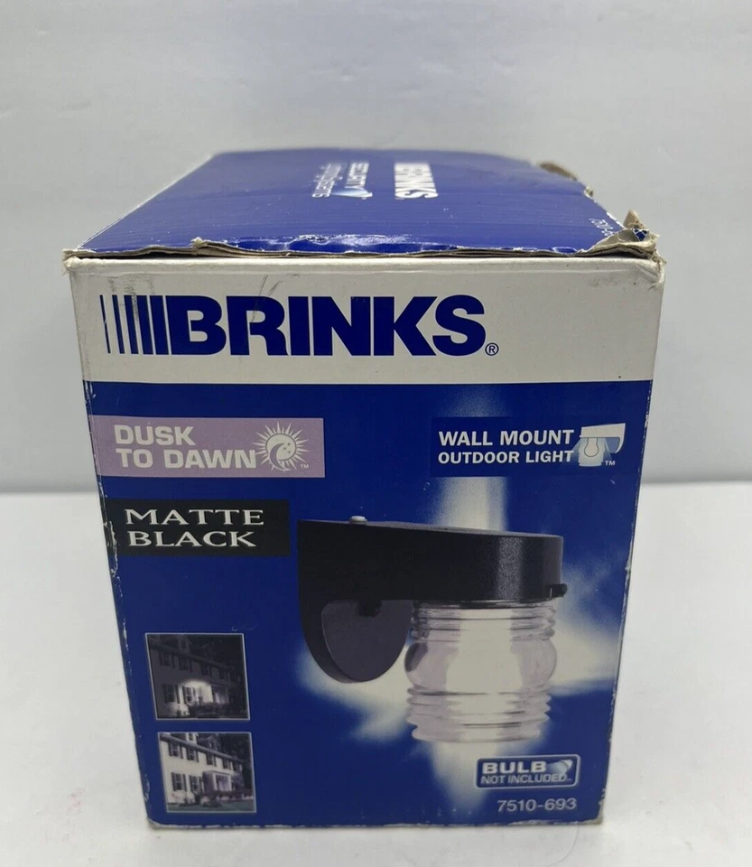 Sistemas de iluminación de seguridad Brinks montaje en pared luz exterior 7510-693 negro mate Foto 2 de 4