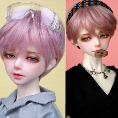 1/3 COOL Boy Girl BJD Doll Resin Ball Jointed Eyes Face Makeup Wig FULL SET Gift