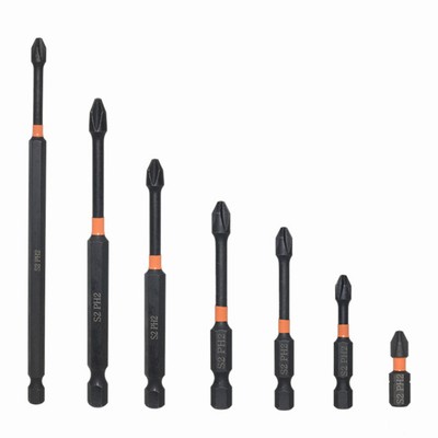 6pcs Cross PH2 Bit Set Professional Multipurpose Electric Screwdriver Bits Tips 
