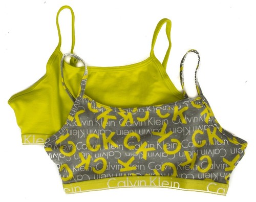 Pack of 2 baby girl bralette CK CALVIN KLEIN article G80G800033 MY CK 2 PACK STR - Picture 2 of 9
