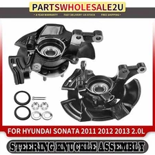 2Pcs Front Left & Right Steering Knuckle Assembly for Hyundai Sonata 2011-2013