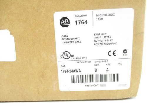 1764-24AWA 176424AWA PLC MicroLogix 1500 24 Point Controller