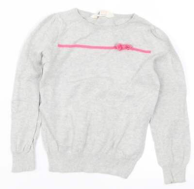 Pull Fille TU - 11 Ans - Rose Avec Sequins - Col Rond - Bon état