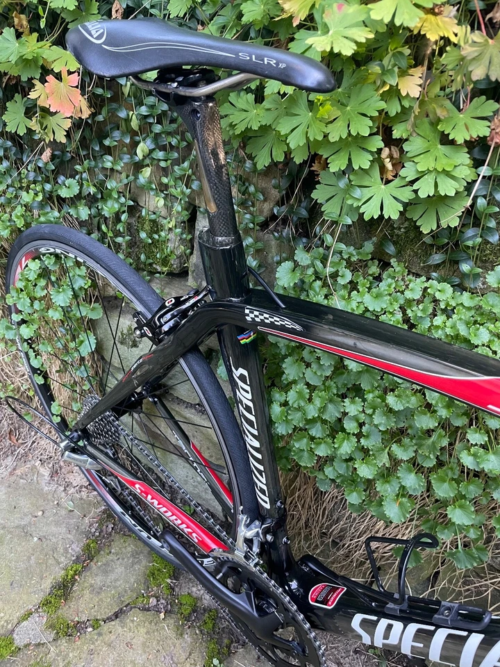 SPECIALIZED S-Works Tarmac Carbon Rennrad, RH M-54 Dura Ace, Fulcrum Racing - Bild 4 von 4